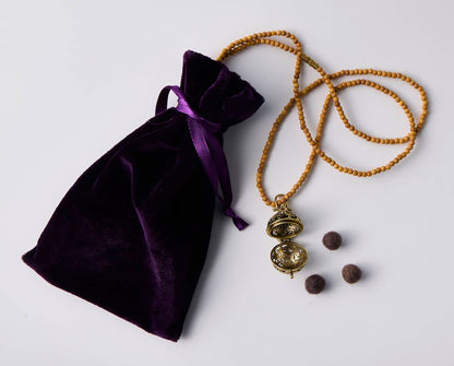 Saint & Sage Scented Pendant and Sandalwood Necklace