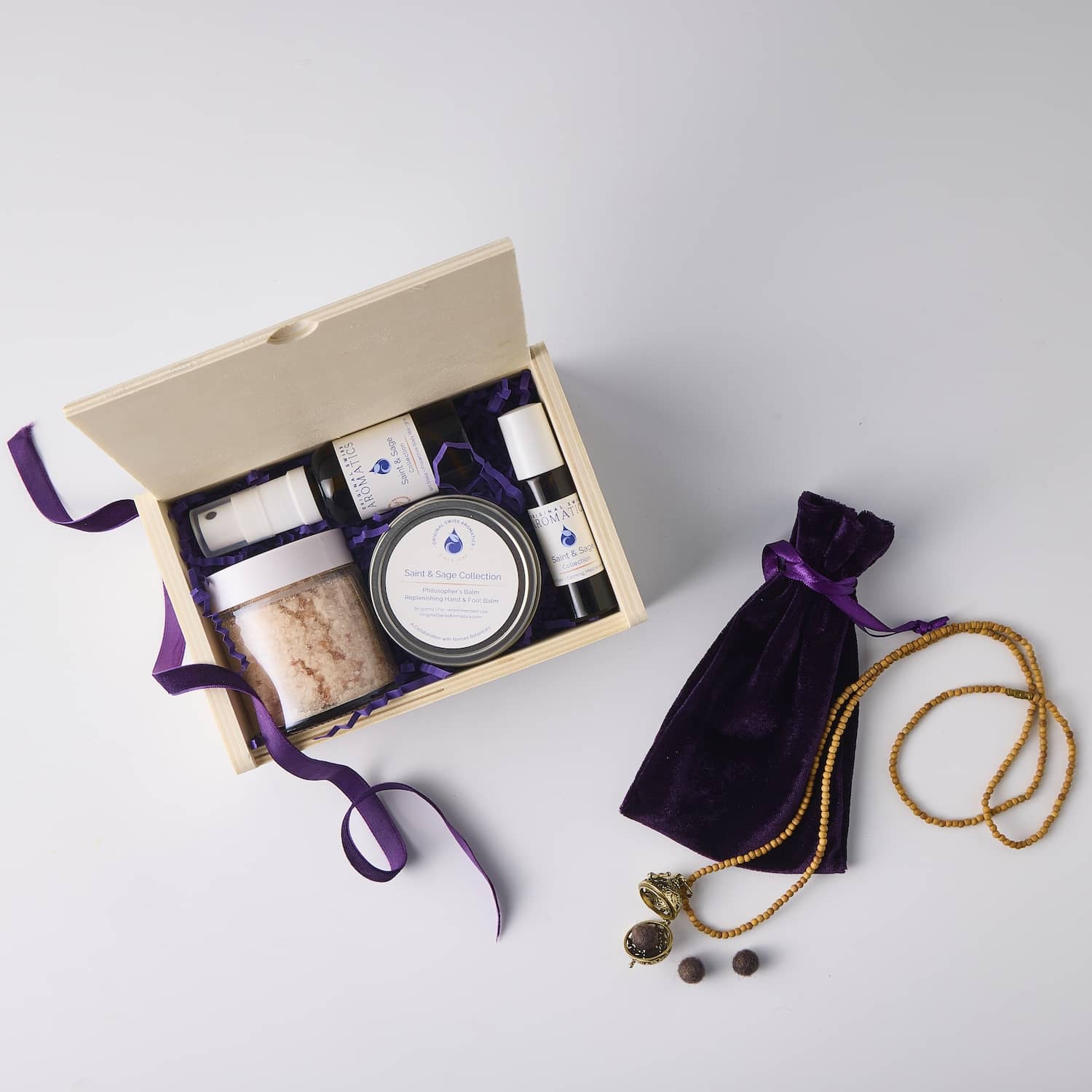 Saint & Sage Deluxe Collection Box With Scented Pendant